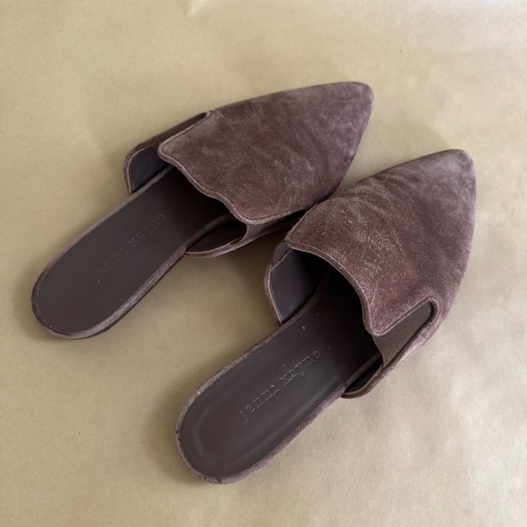 Jenni Kayne chocolate suede mule 39/8 - Picture 3 of 4